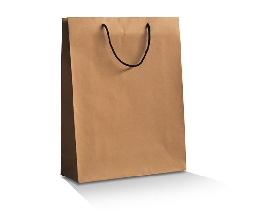 Deluxe Brown Kraft Bag - Large - 250pcs