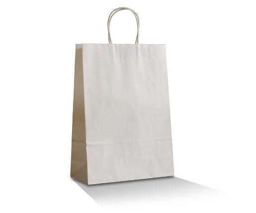 White Kraft Bag - Medium Plus - 250pcs