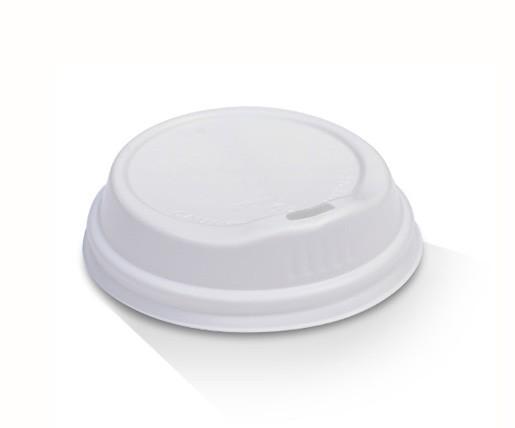 8*/12/16/20oz Biodegrable Coffee Lid - White - 1000pcs