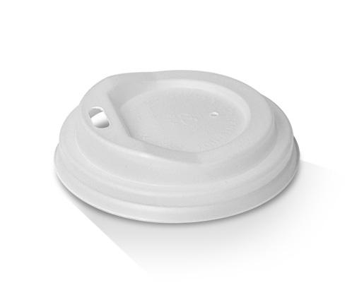 4oz Biodegrable CPLA Hot/Cold Lid - White - 1000pcs