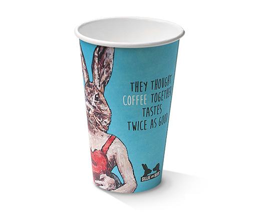 12oz SW Biodegradable PLA Coated Coffee Cup - Art Range