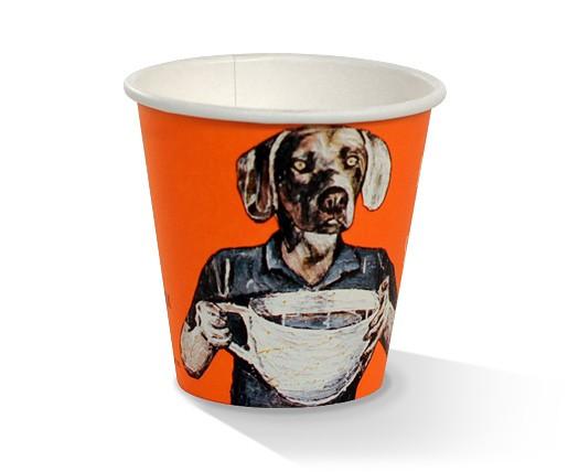 6oz SW Biodegradable PLA Coated Coffee Cup - Art Range