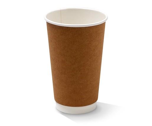 16oz DW Takeaway Coffee Cup - Kraft - 500pcs