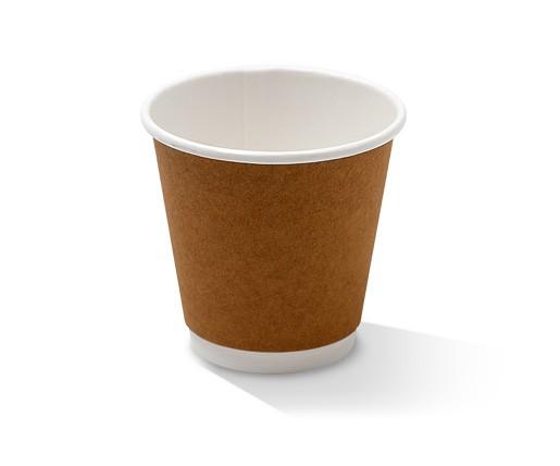 8oz* DW 90mm Takeaway Coffee Cup - Kraft - 500pcs