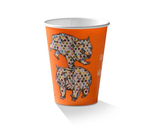 12oz SW Biodegradable PLA Coated Coffee Cup - Art Range