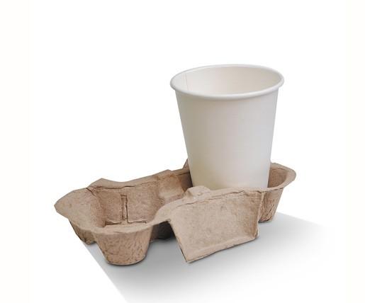 2 Cell Takeaway Cup Holder - 400pcs
