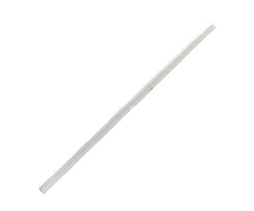 Paper Straw Cocktail - Plain White - 2500pcs