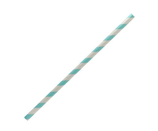 Paper Straw Regular - Blue Sripe - 2500pcs