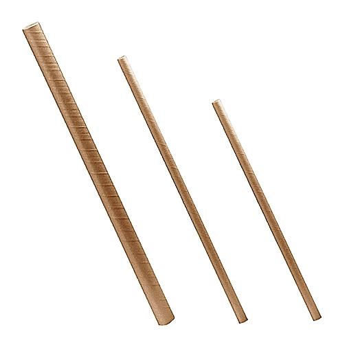 Paper Straw Cocktail-Plain Brown Kraft - 2500pcs