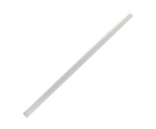 Paper Straw Jumbo - Plain White - 2500pcs
