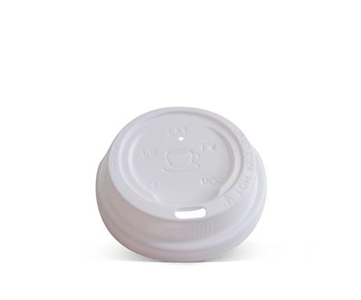 4oz Plastic Hot/Cold Lid - White - 1000pcs