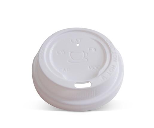 6/8/10oz Plastic Hot/Cold Lid - White - 1000pcs