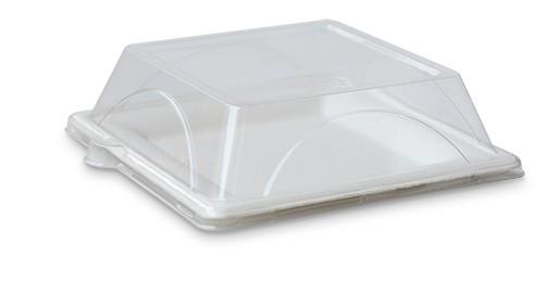 PET Lid / 8" Square Plate - 200pcs