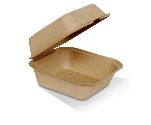 6" Bamboo Burger Clamshell - 400pcs