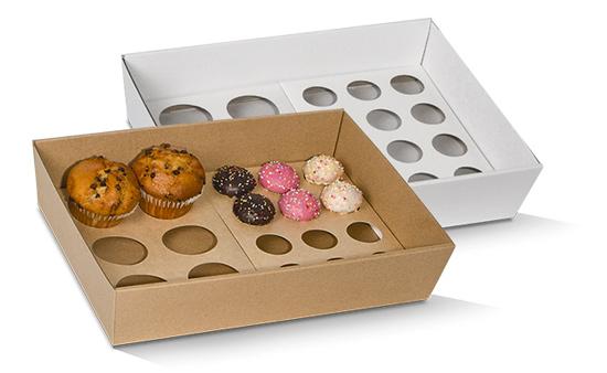 Cupcake Insert To Fit Small Tray - 12 Holes - 50pcs