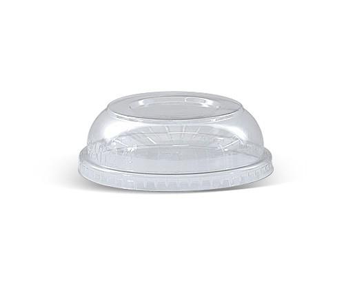 PET Deli Food Container Dome Lid - No Hole - 500pcs