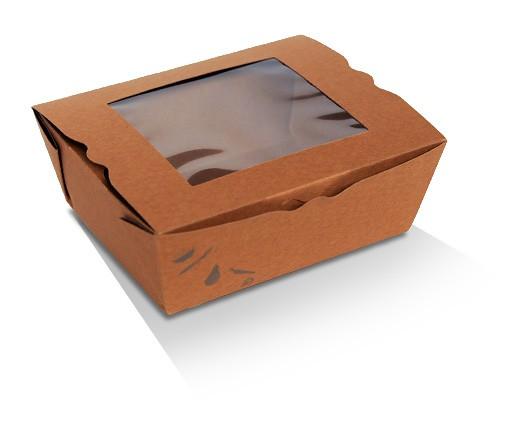 Lunch Box with PLA Window - Medium (1000ml) - 200pcs