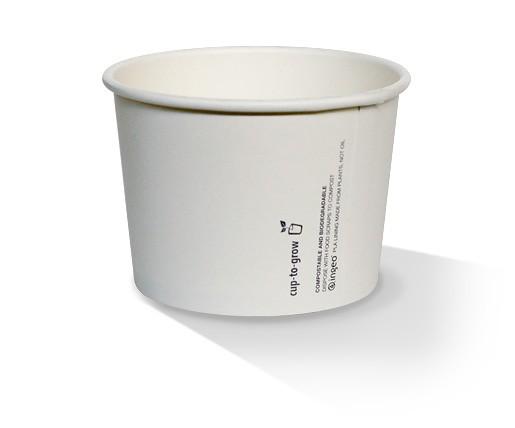 24oz PLA Hot/Cold Paper Bowl/plain - 500pcs