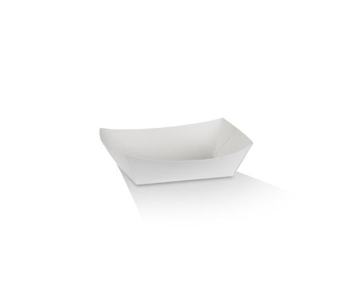 #1 Ex-Small Tray / White Cardboard - 900pcs